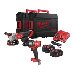 Milwaukee M18 Powerset Winkelschleifer FSAG125X &...