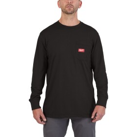 Milwaukee - Arbeits- T-Shirt langärmlig schwarz XL (4932493036)