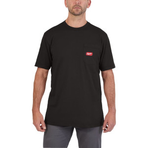 Milwaukee - Arbeits- T-Shirt kurzärmlig schwarz XXL...