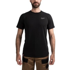 Milwaukee - Hybrid- Arbeits- T-Shirt kurzärmlig schwarz S (4932492963)
