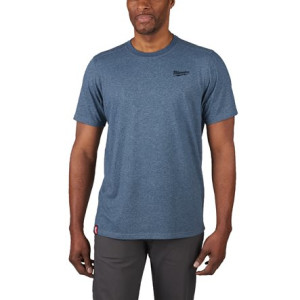 Milwaukee - Hybrid- Arbeits- T-Shirt kurzärmlig blau
