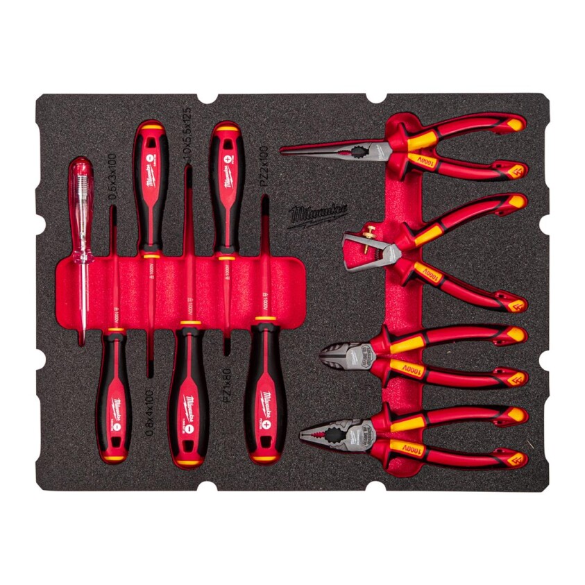 Milwaukee - PACKOUT Einlage VDE Schraubendreher & Zangen 10-tlg. (493