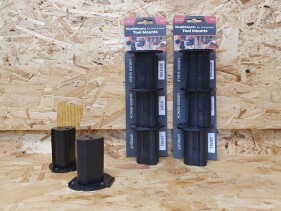 StealthMounts - Maschinenhalter für Milwaukee M12 Geräte Schwarz (3er Set) (TM-MW12-BLK-3)