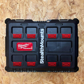 StealthMounts - Adapter für Milwaukee Packout schwarz (8er Set)  (PAC-F-01-8)