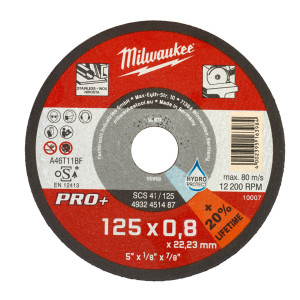 Milwaukee -  Metalltrennscheibe Edelstahl Pro+125mm x...
