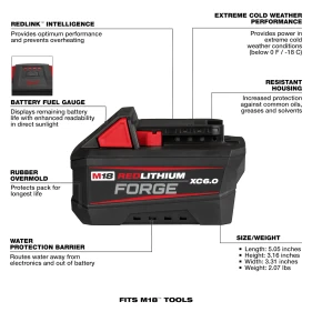Milwaukee - M18 FORGE Akku  8.0 Ah (M18 FB8) (4932492131) ersetzt M18 8,0 Ah Akku