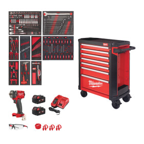 Milwaukee - Werkstattwagen TOOLGUARD mit 7 Schubladen...