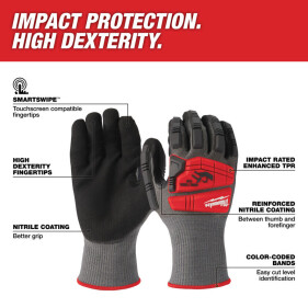 Milwaukee - Schnittschutz - Handschuhe Klasse 5/E Neue Version Größe 9/L (4932498536)