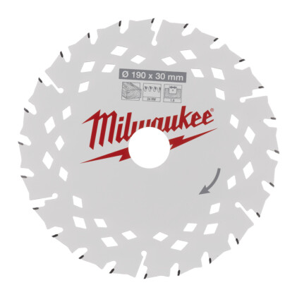Milwaukee - Kreissägeblatt Holz für...
