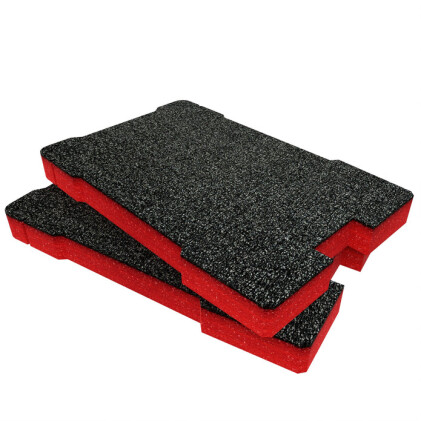 ShadowFoam - Multilayer Schaumstoffeinlage für Milwaukee Packout Compact Organiser schwarz/rot 30mm (SFI-MPORC230R)