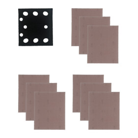 Milwaukee -  Netz- Schleifblätter Set 10 tlg. für Schwingschleifer 115 x 107mm (4932500197)