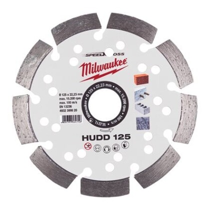 Milwaukee - Speedcross Diamanttrennscheibe HUDD 125 mm...