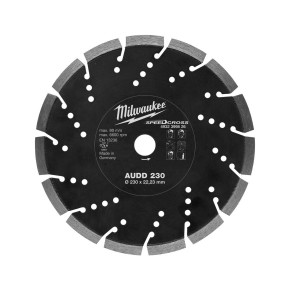 Milwaukee - Speedcross Diamanttrennscheibe AUDD 230 mm...