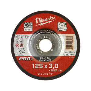 Milwaukee -  Metalltrennscheibe PRO+ 125 mm (4932451496)