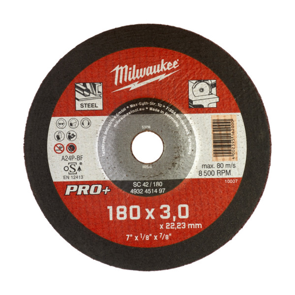 Milwaukee -  Metalltrennscheibe PRO+ 180 mm (4932451497)