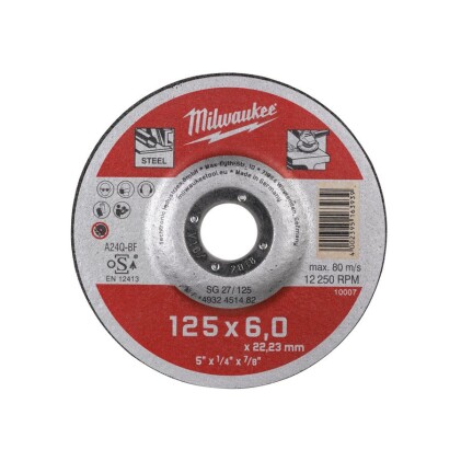 Milwaukee - Fächerschleifscheibe 125mm SL50 Zirkonkorund K120 (493247