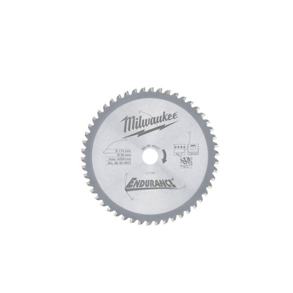 Milwaukee - Kreissägeblatt für Metall-Handkreissägen 174/20 mm Z50 (48404017)