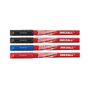 Milwaukee - INKZALL Fineliner (schwarz, rot, blau)