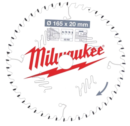 Milwaukee - Kreissägeblatt Holz für...