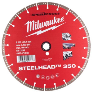 Milwaukee - Diamanttrennscheibe DH STEELHEAD 350mm...