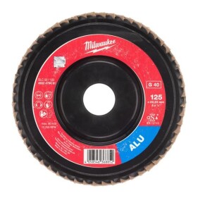 Milwaukee -  Fächerschleifscheibe Aluminium 125mm - 40er Korn (4932479091) ersetzt durch 4932502202