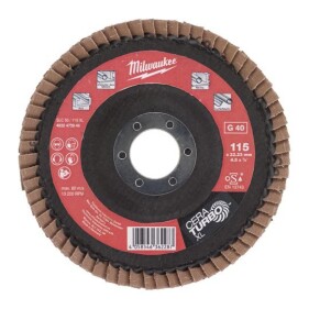 Milwaukee - Fächerschleifscheibe CERA TURBO XL 125mm - 40er Körnung (4932478949)