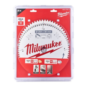 Milwaukee - Kreissägeblatt Doppelpack 254mm Z60...