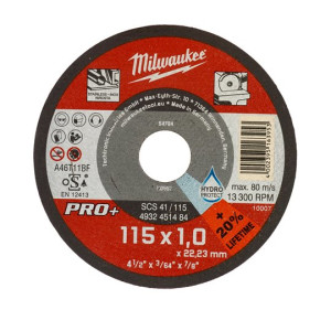 Milwaukee -  Metalltrennscheibe PRO+ INOX 1 x 115 mm 10...