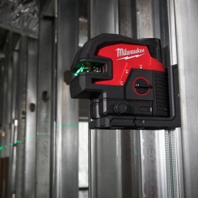 Milwaukee - Kreuzlinienlaser mit 4 Lotpunkten ohne Akku im Case (M12 CLL4P0-0C) (4933479202)