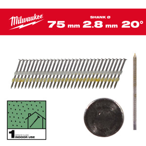 Milwaukee - Rundkopf-Nägel für M18 FFN21 2,8 x...