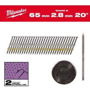 Milwaukee - Rundkopf-Nägel für M18 FFN 21 2,8 x...
