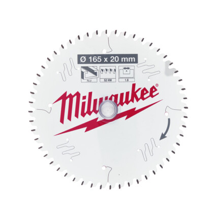 Milwaukee - Kreissägeblatt Holz für...